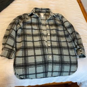 H&M plaid shacket